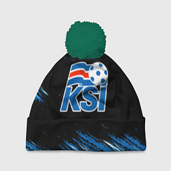 Шапка с помпоном KSI ICELAND - сборная, цвет: 3D-зеленый