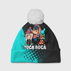 Шапка с помпоном Toca Boca Рита и Леон, цвет: 3D-белый