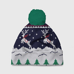 Шапка c помпоном СВИТЕР С ОЛЕНЯМИ DEER SWEATER