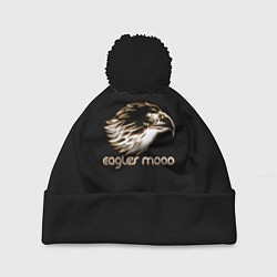 Шапка с помпоном Eagles mood, цвет: 3D-черный
