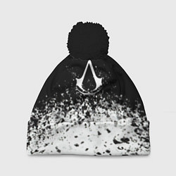 Шапка с помпоном Assassins creed ассасины, цвет: 3D-черный