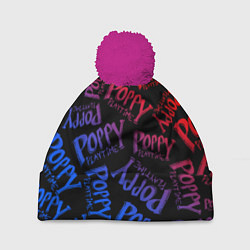 Шапка с помпоном POPPY PLAYTIME LOGO NEON, ХАГИ ВАГИ, цвет: 3D-малиновый