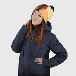 Шапка с помпоном KENSHI КЕНШИ, цвет: 3D-тёмно-синий — фото 2