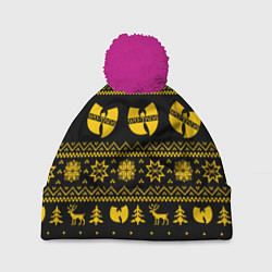 Шапка c помпоном НОВОГОДНИЙ СВИТЕР WU TANG CLAN