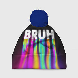 Шапка c помпоном BRUH Братан