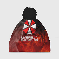 Шапка c помпоном Umbrella Corporation пламя