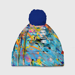 Шапка с помпоном Vanguard fashion pattern Milano, цвет: 3D-тёмно-синий