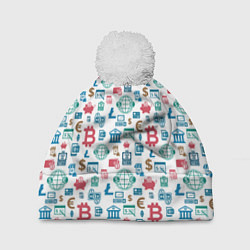 Шапка c помпоном Виртуальная Валюта Currency