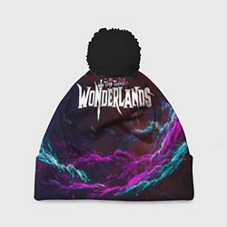 Шапка с помпоном Tiny Tinas Wonderlands, logo, цвет: 3D-черный