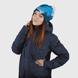 Шапка с помпоном Горы Лес, цвет: 3D-белый — фото 2