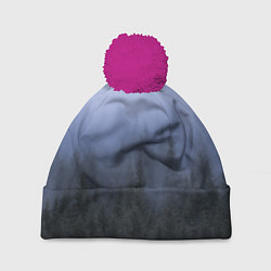 Шапка c помпоном Лес в ночи