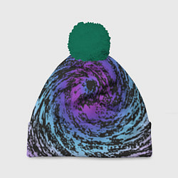 Шапка с помпоном Галактика Неон, цвет: 3D-зеленый