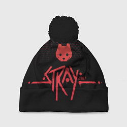 Шапка c помпоном Stray game cat бродячий кот игра