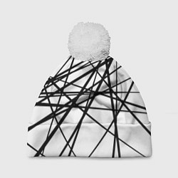 Шапка c помпоном Пересечение линий