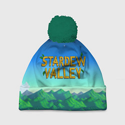 Шапка с помпоном Горы Stardew Valley, цвет: 3D-зеленый