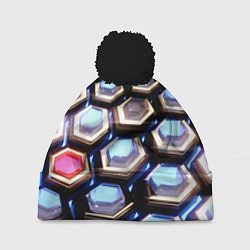 Шапка c помпоном Железный человек