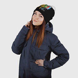 Шапка с помпоном Rock Night, цвет: 3D-белый — фото 2