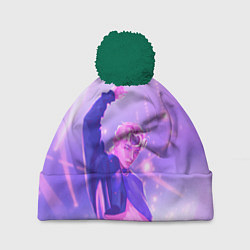 Шапка с помпоном Хёнджин на концерте - Стрей Кидс, цвет: 3D-зеленый
