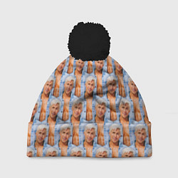 Шапка c помпоном Паттерн - Райан Гослинг