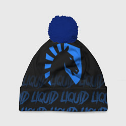 Шапка с помпоном Team Liquid style, цвет: 3D-тёмно-синий