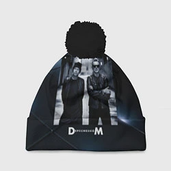 Шапка с помпоном Depeche Mode - Мартин и Дэйв, цвет: 3D-черный