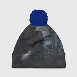 Шапка с помпоном Бесконечная вселенная, цвет: 3D-тёмно-синий