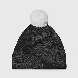 Шапка c помпоном Spider паутина