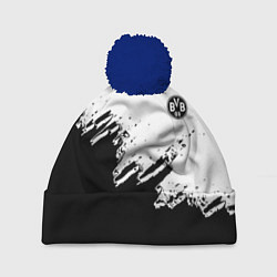 Шапка с помпоном Borussia sport краски, цвет: 3D-тёмно-синий