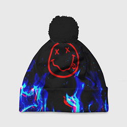 Шапка c помпоном Nirvana flame