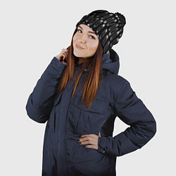 Шапка с помпоном Punk pins, цвет: 3D-черный — фото 2