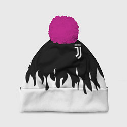 Шапка с помпоном Juventus fire, цвет: 3D-малиновый