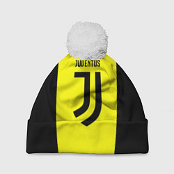 Шапка c помпоном Juventus sport geometry yellow