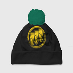Шапка с помпоном Buick logo yellow, цвет: 3D-зеленый