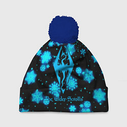 Шапка c помпоном The Elder Scrolls logo winter