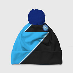 Шапка с помпоном Napoli fc geometry blue, цвет: 3D-тёмно-синий
