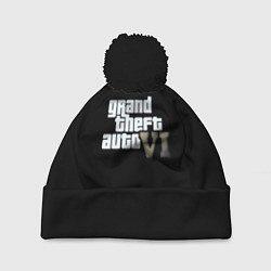 Шапка с помпоном GTA 6 game, цвет: 3D-черный