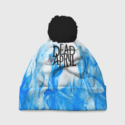 Шапка с помпоном Dead by april fire blue, цвет: 3D-черный