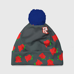 Шапка c помпоном Roblox rose