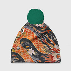 Шапка c помпоном Dragon wild