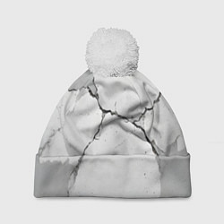 Шапка c помпоном Растрескавшийся бетон