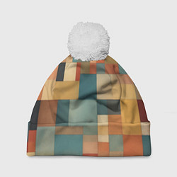Шапка c помпоном Inspired by Paul Klee