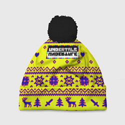 Шапка с помпоном Undertale winter, цвет: 3D-черный