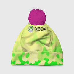 Шапка с помпоном Xbox camo, цвет: 3D-малиновый