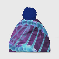 Шапка c помпоном Неон ДНК