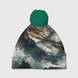 Шапка c помпоном Иллюстрация хаоса в грубом стиле