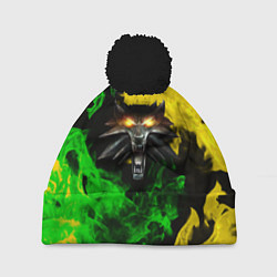 Шапка с помпоном The Witcher in fire, цвет: 3D-черный