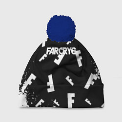 Шапка с помпоном FC6 logo pattern, цвет: 3D-тёмно-синий