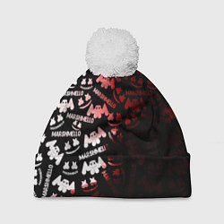 Шапка c помпоном Marshmello краски