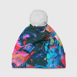 Шапка с помпоном Colors, цвет: 3D-белый