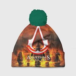 Шапка c помпоном Assassins Creed корабли